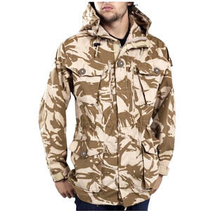 NEW British Army Issue Military Jacket L Tall 180/104 Desert Camo DPM Hooded